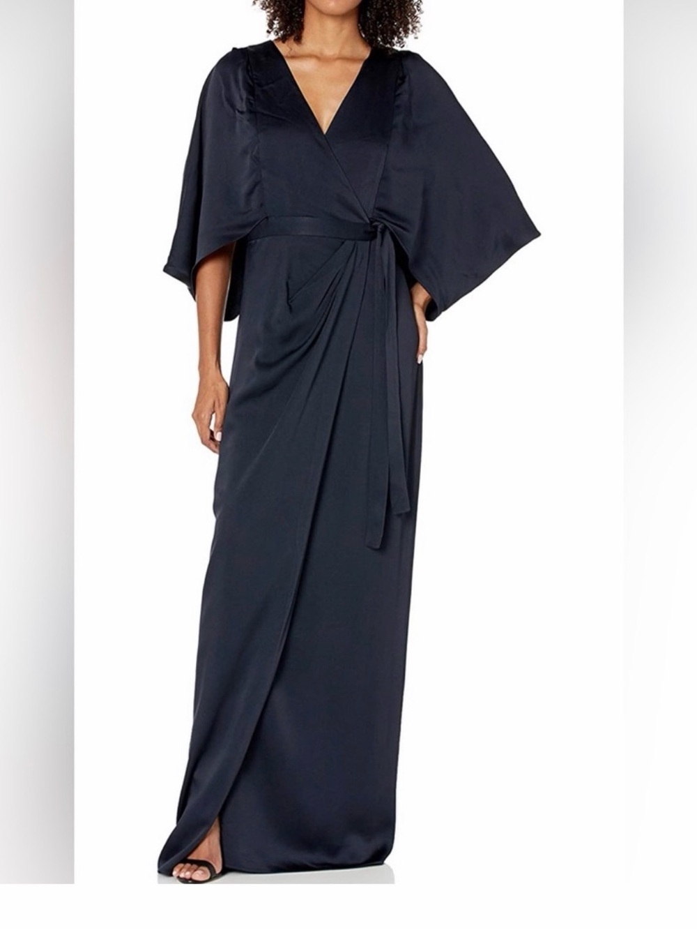 Halston Heritage Navy Wrap V-Neck Dress NWT⭐️